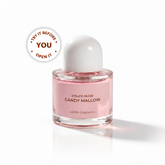 CANDY MALLOW 50ml edible fragrance by DOLCE NUDE - try it before you open it
