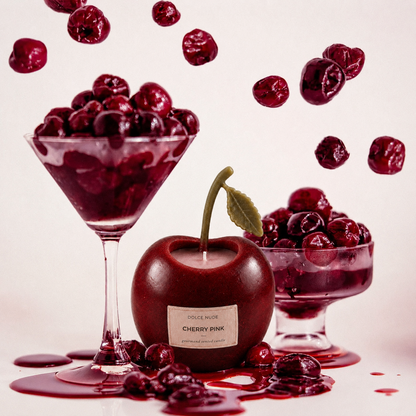 CHERRY PINK cherry scented candle by DOLCE NUDE