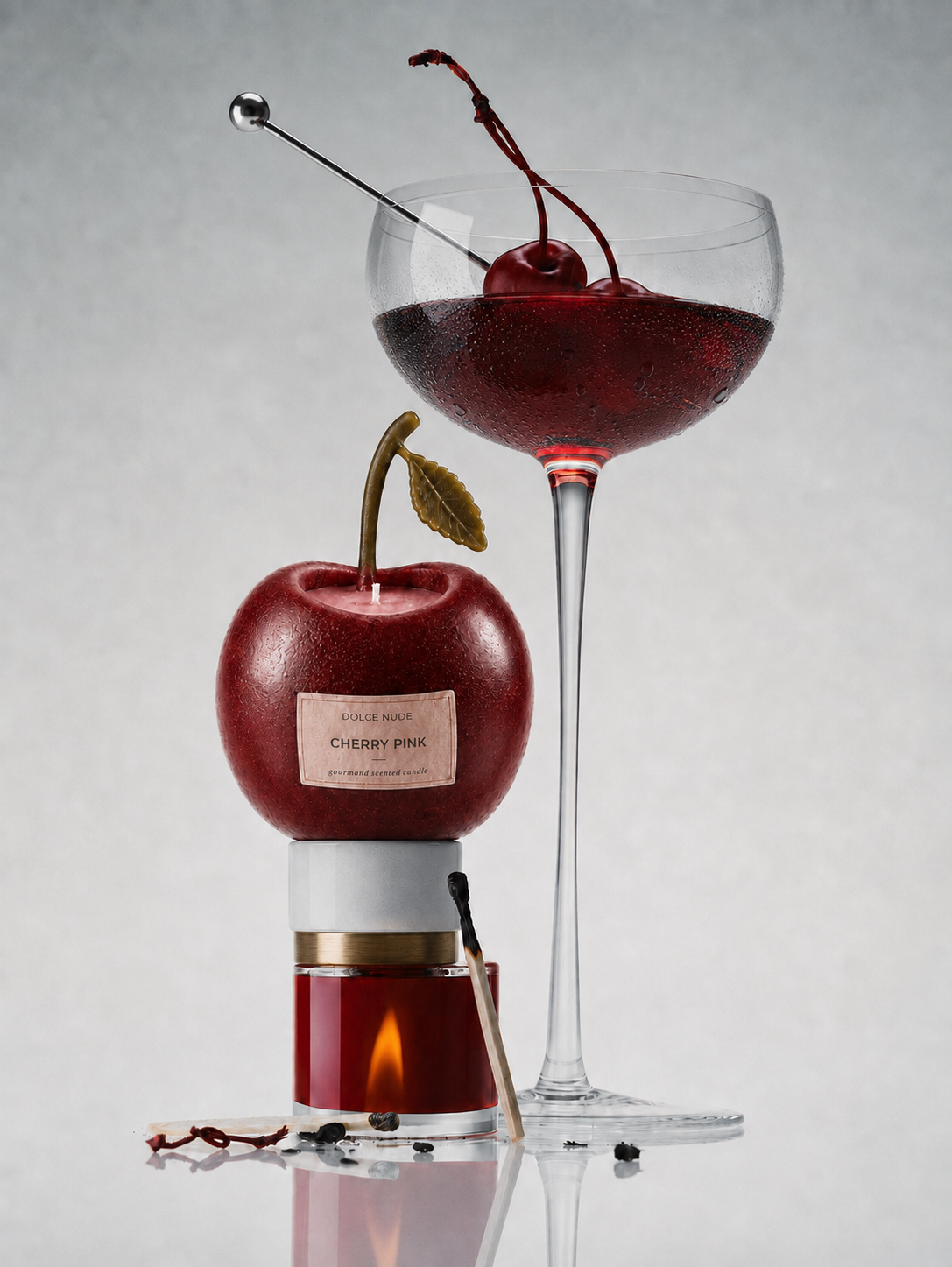 CHERRY PINK cherry scented candle by DOLCE NUDE