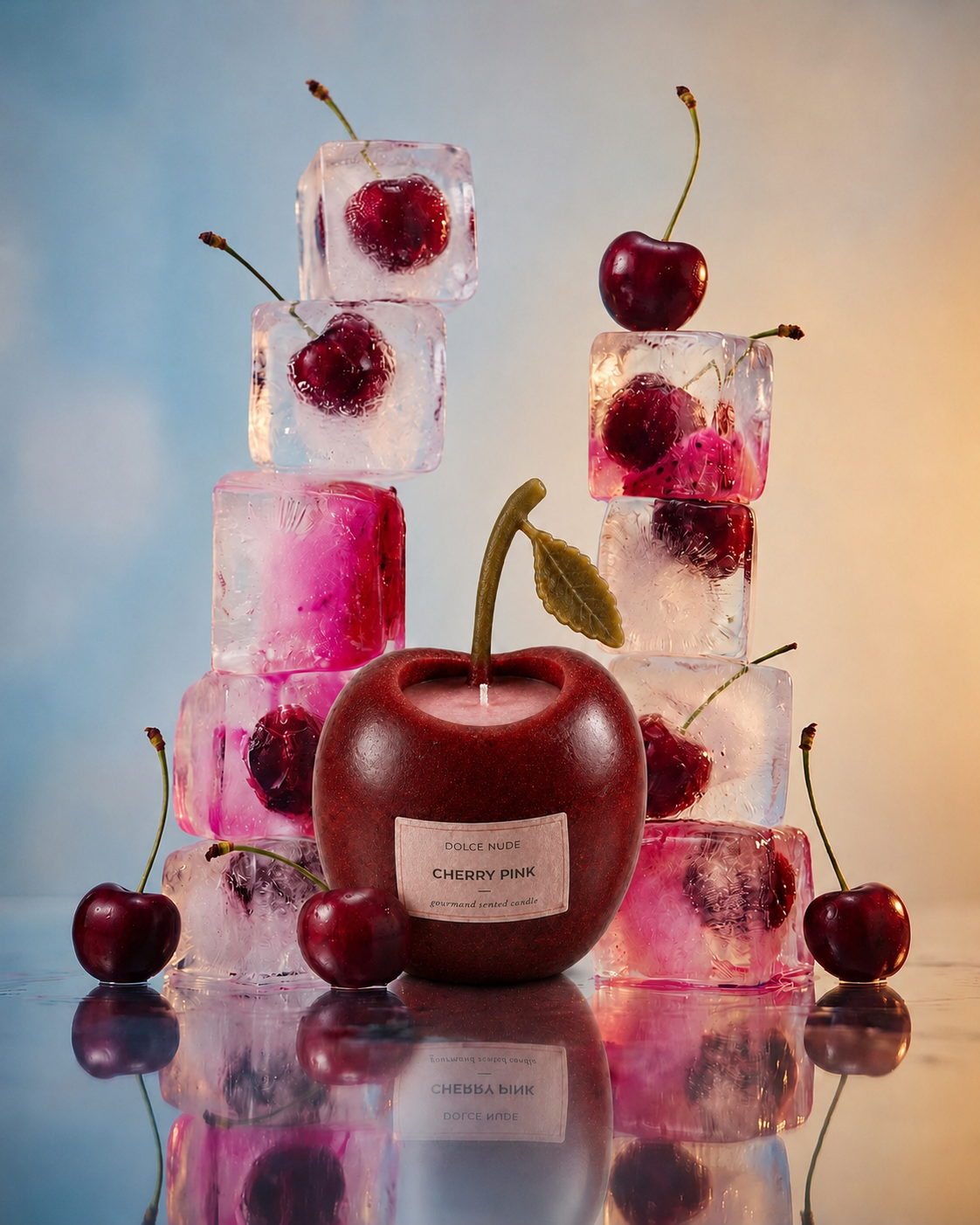 CHERRY PINK cherry scented candle by DOLCE NUDE
