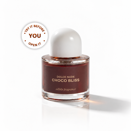 CHOCO BLISS 50ml edible fragrance by DOLCE NUDE - try it before you open it