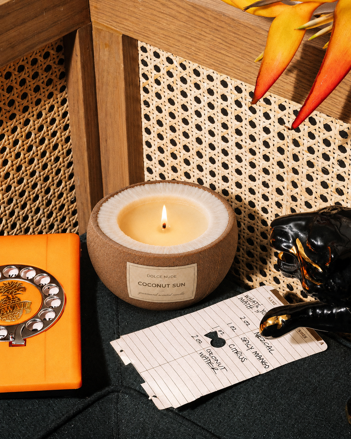 COCONUT SUN coconut scented candle by DOLCE NUDE