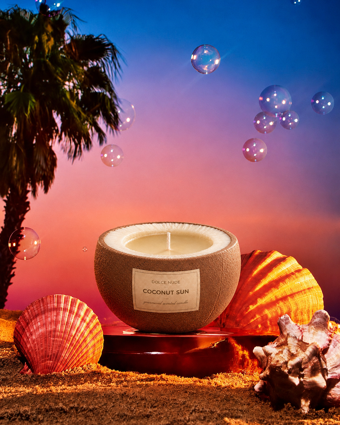 COCONUT SUN coconut scented candle by DOLCE NUDE