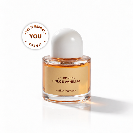 DOLCE VANILLIA 50ml edible fragrance by DOLCE NUDE - try it before you open it