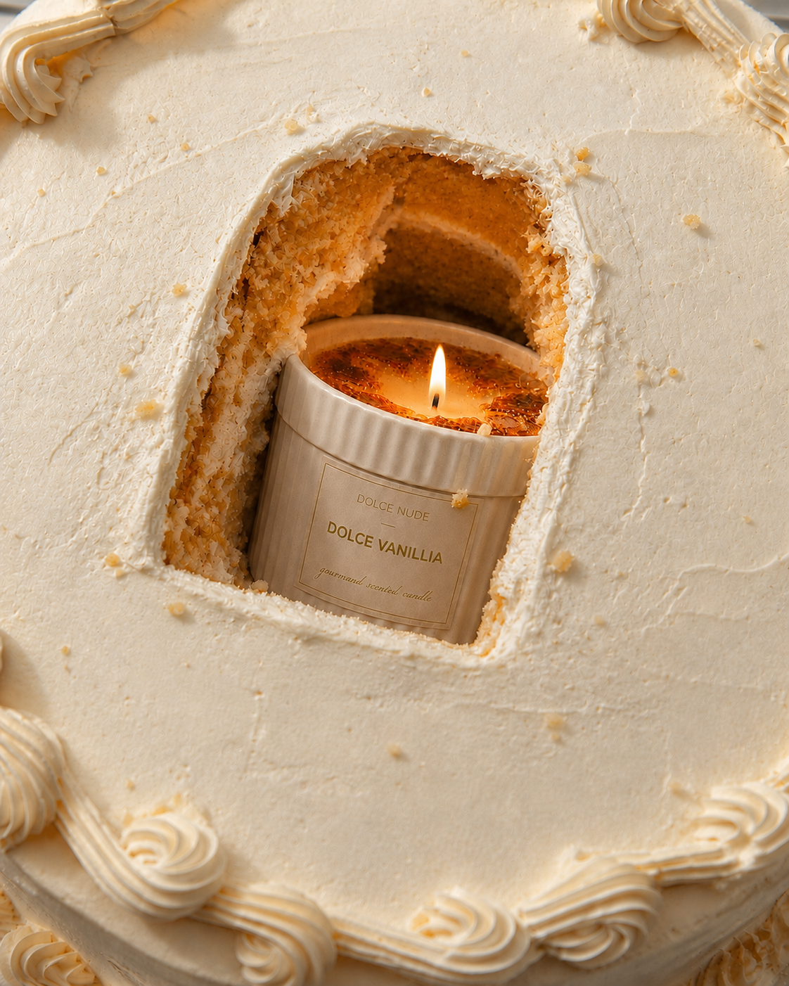 DOLCE VANILLIA creme brulee scented candle by DOLCE NUDE