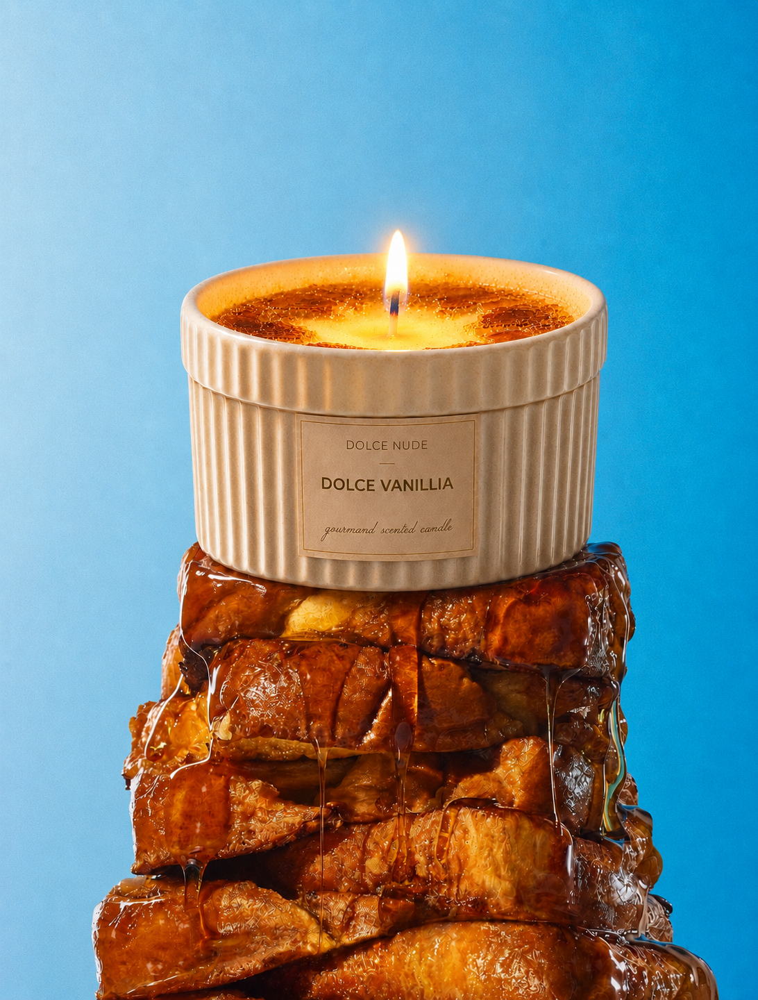 DOLCE VANILLIA creme brulee scented candle by DOLCE NUDE