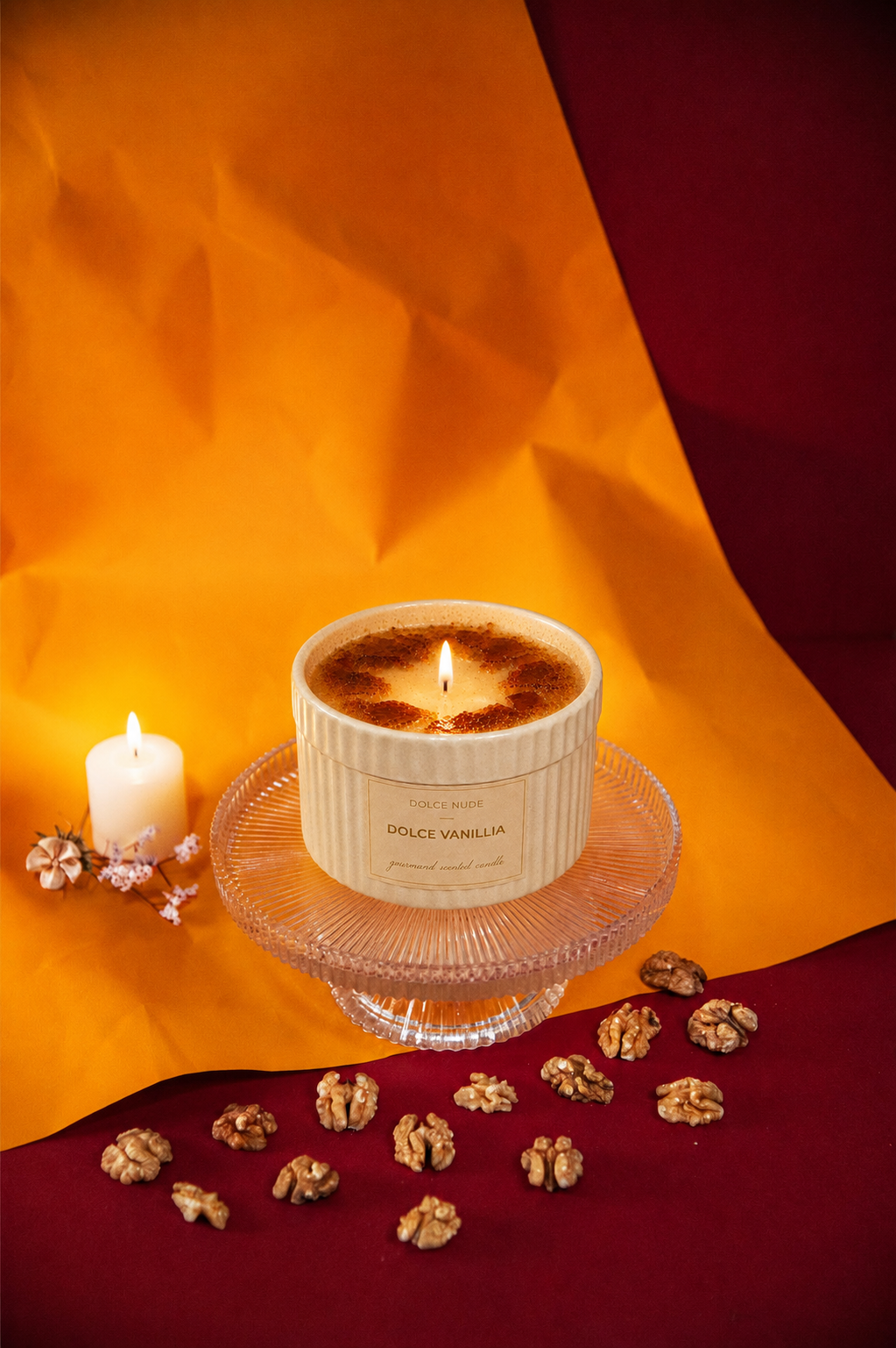 DOLCE VANILLIA creme brulee scented candle by DOLCE NUDE