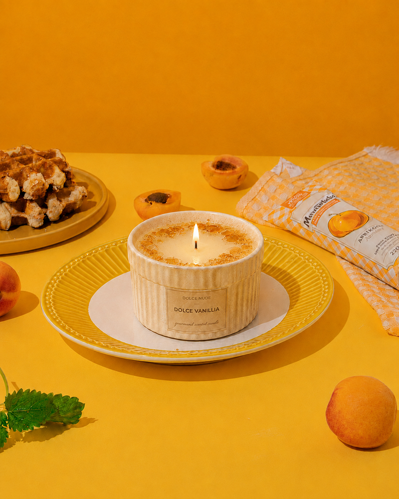 DOLCE VANILLIA creme brulee scented candle by DOLCE NUDE