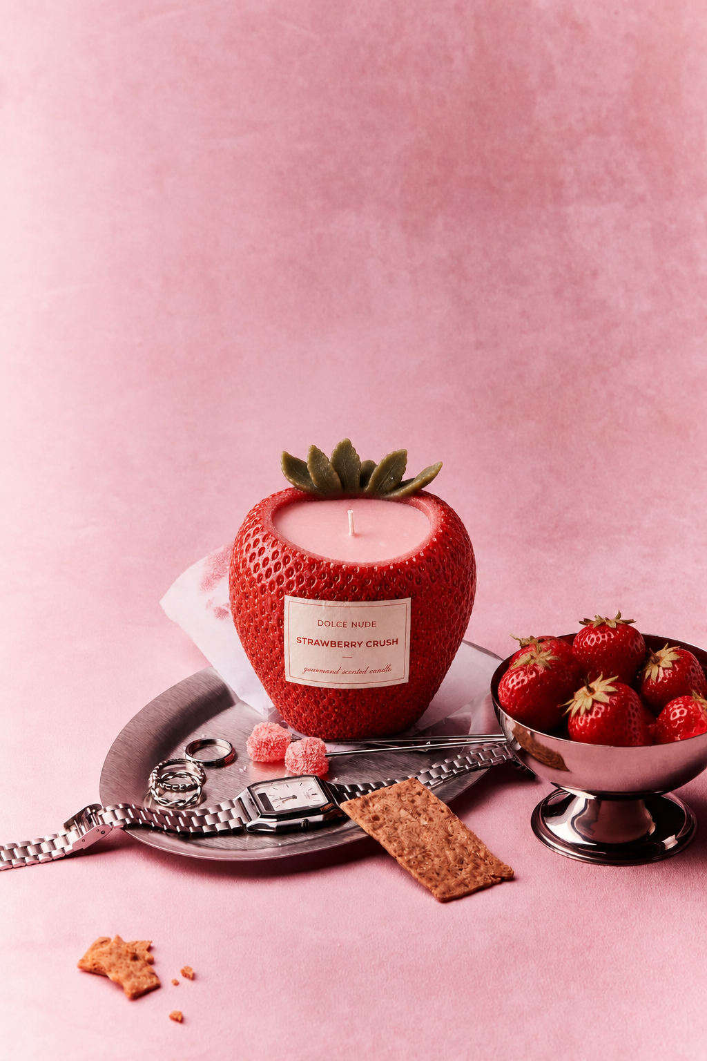 STRAWBERRY CRUSH strawberry scented candle by DOLCE NUDE