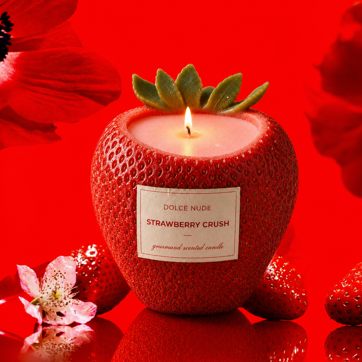STRAWBERRY CRUSH strawberry scented candle by DOLCE NUDE